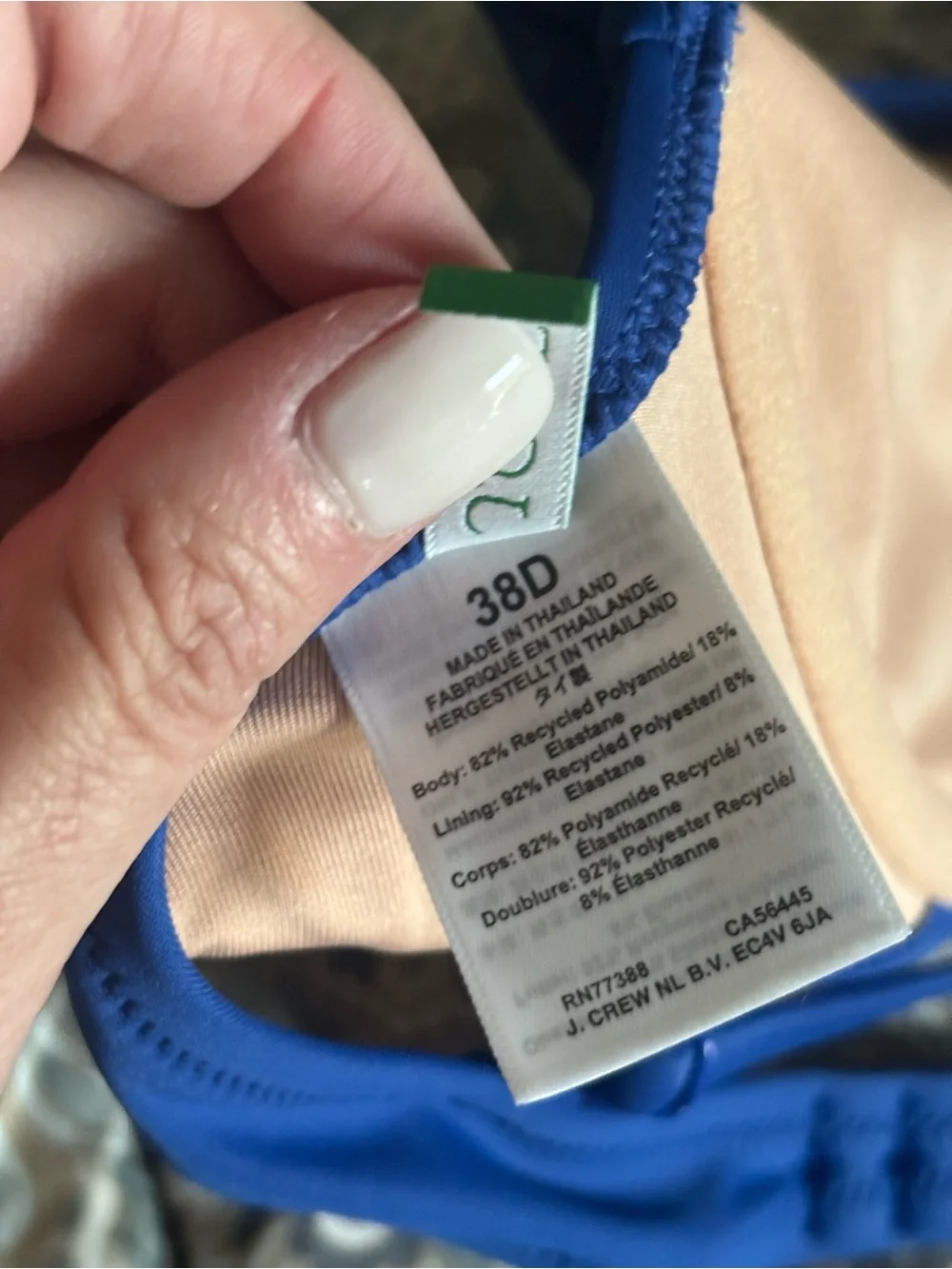 Jcrew royal blue bikini